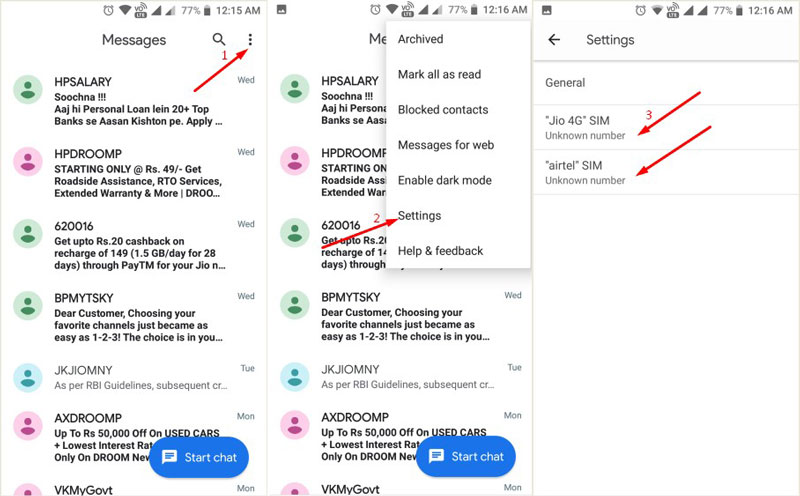 Android Telefonda Spam Mesajları Engelleme Android Telefonda İstenmeyen SMS'leri Engelleme