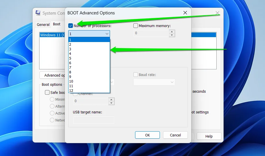 İşlemci Çekirdek Sayısını Bulma İşlemci çekirdek sayısı ve yükseltme seçenekleri hakkında bilgi grafiği