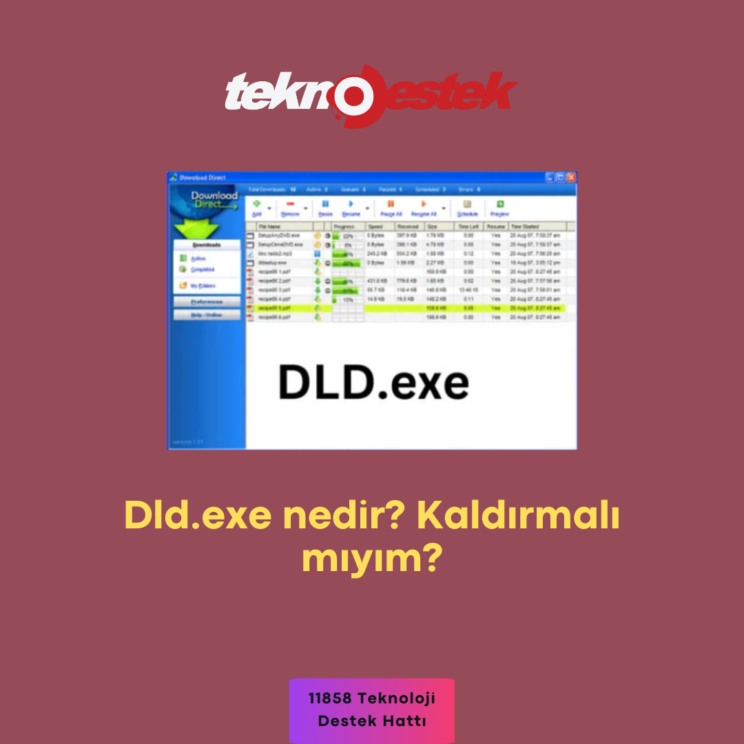 Dld.exe nedir? Kaldırmalı mıyım? Dld.exe nedir