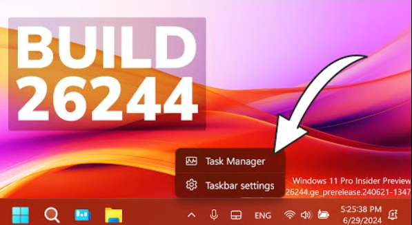 Ekran goruntusu 2024 07 23 174817 - Insider Build 26244'teki Yeni Windows 11 Özellikleri