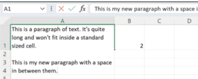 Ekran goruntusu 2024 07 24 151118 - Excel'de Paragraf Nasıl Eklenir (Paragraf Çıkmıyor)