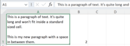 Ekran goruntusu 2024 07 24 151147 - Excel'de Paragraf Nasıl Eklenir (Paragraf Çıkmıyor)