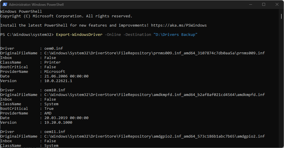 Windows 11 Driver Yedekleme ve Geri Yükleme Windows 11 Driver Yedekleme ve Geri Yükleme