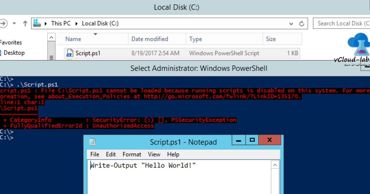 PowerShell Running Scripts is Disabled on This System Hatası