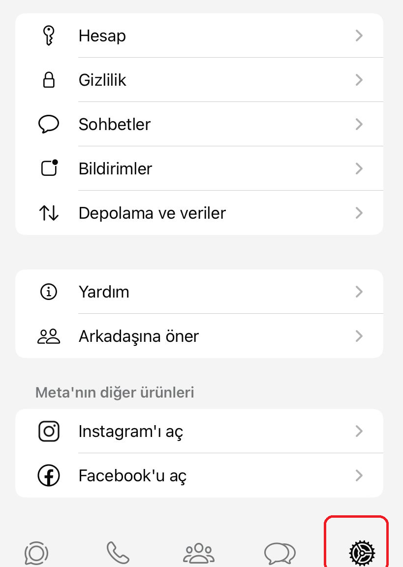 Whatsapp HD kalitesi ayarı