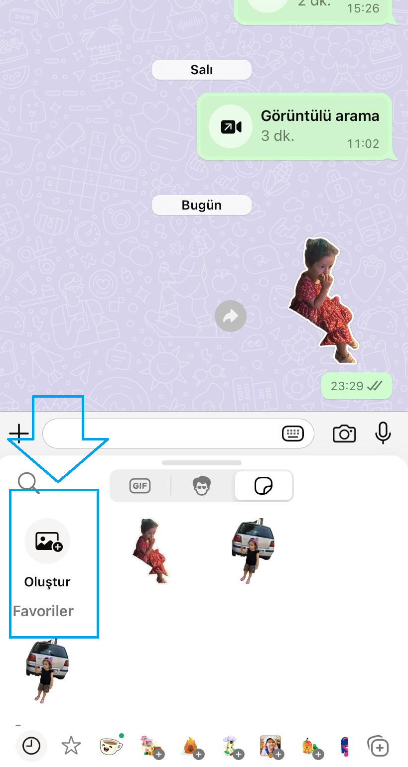 WhatsApp Sticker Oluşturma Adımları