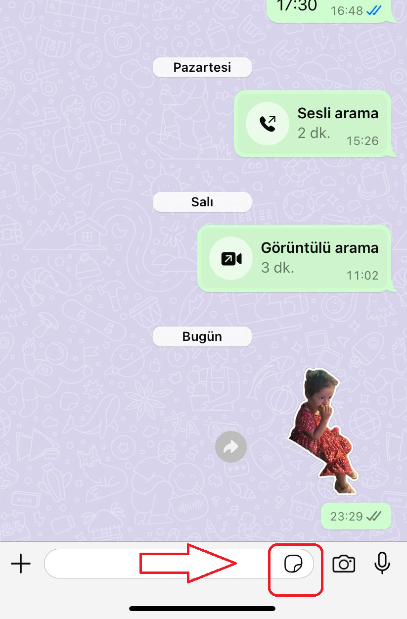 WhatsApp Sticker oluşturma