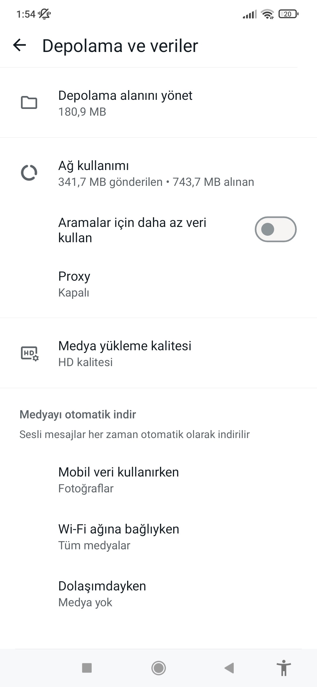 WhatsApp Medya Yükleme Kalitesi