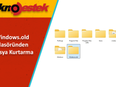 Windows.old Klasöründen Dosya Kurtarma Yöntemi