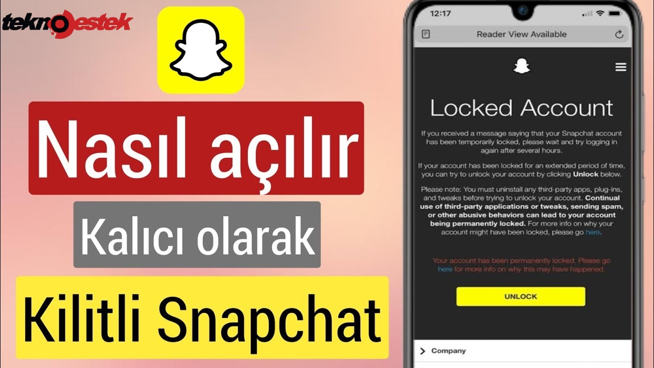 Snapchat Hesabimin Kilidini Nasil Acabilirim - Snapchat Hesabımın Kilidini Nasıl Açabilirim?