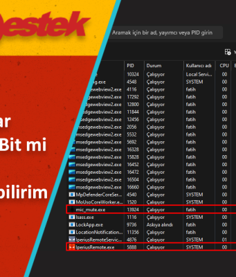 Windows Bilgisayar 64 Bit mi 32 Bit mi Nasıl Kontrol Edebilirim