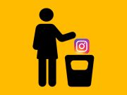 Bir Instagram hesabının kapatılması adımlarını anlatan bir infografik. Hesap kapatma sürecini adım adım gösteren görsel.