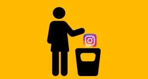 Bir Instagram hesabının kapatılması adımlarını anlatan bir infografik. Hesap kapatma sürecini adım adım gösteren görsel.