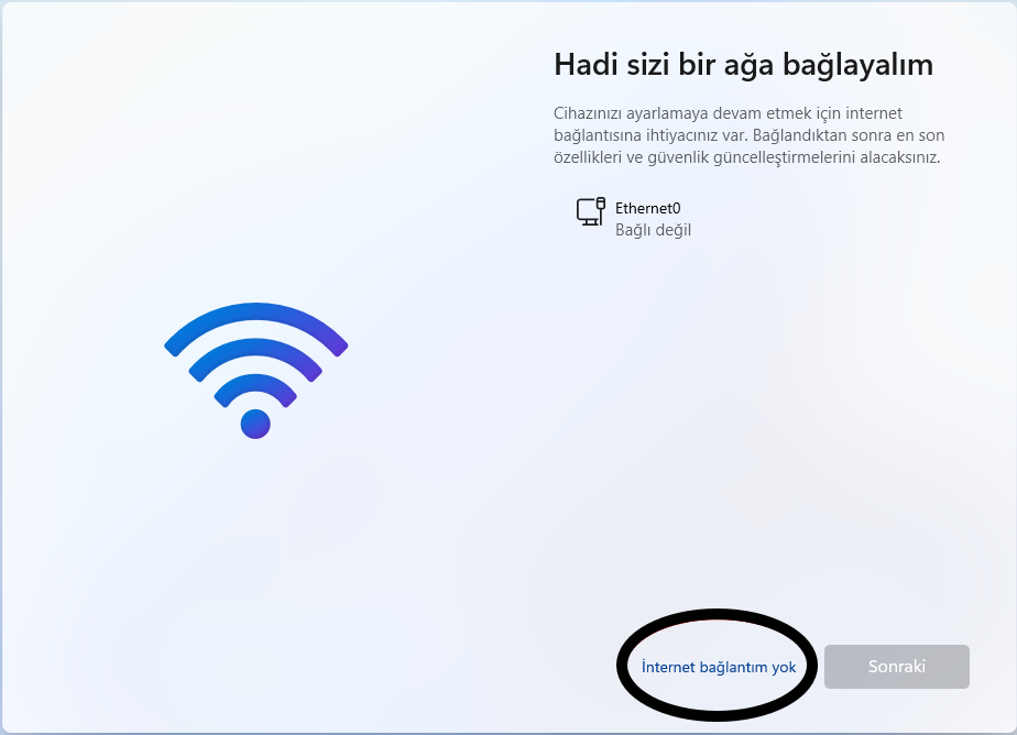 Internet Baglantisi Olmadan Windows 11 Kurulumu Nasil Yapilir 4