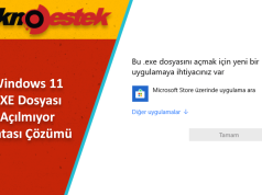 EXE Dosyası Açılmıyor Hatası Çözümü