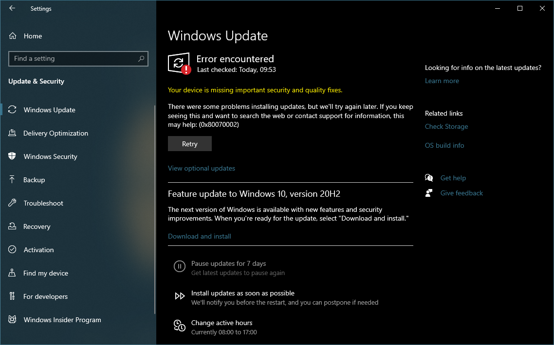 Windows Update Hizmeti Bulunamıyor Hatası