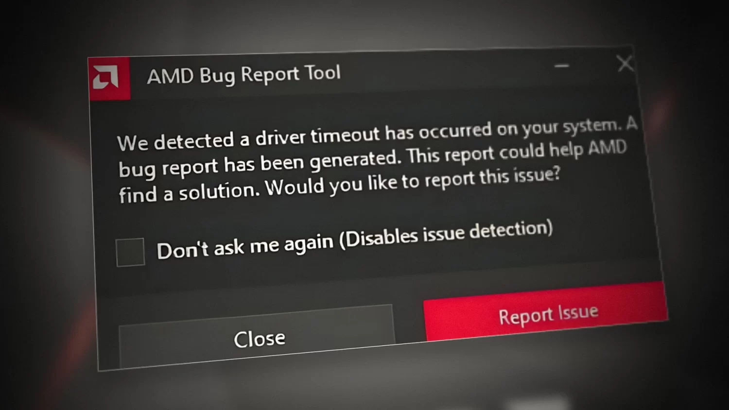 AMD Driver Timeout Hatası AMD Driver Timeout Hatası