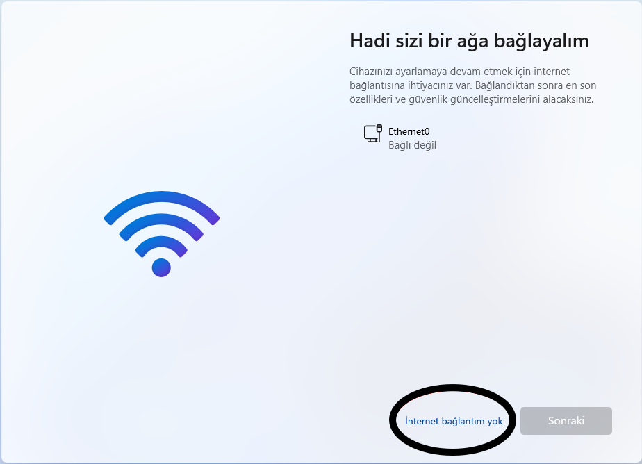Internet Baglantisi Olmadan Windows 11 Kurulumu Nasil Yapilir 4 - İnternet Bağlantısı Olmadan Windows 11 Kurulumu Nasıl Yapılır