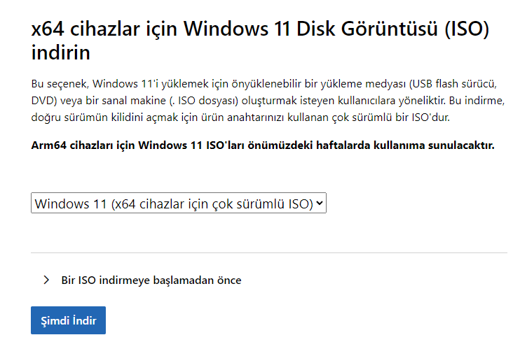 Windows 11 24H2 USB Yükleme Medyası Oluşturma