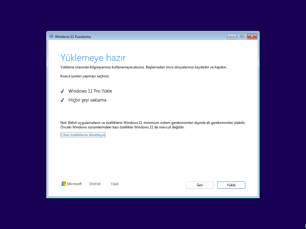 Windows 11 24H2 Temiz Kurulum