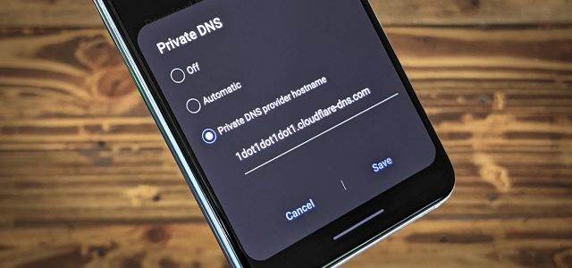 Android telefonlarda DNS değiştirme adımlarını gösteren bir görsel.