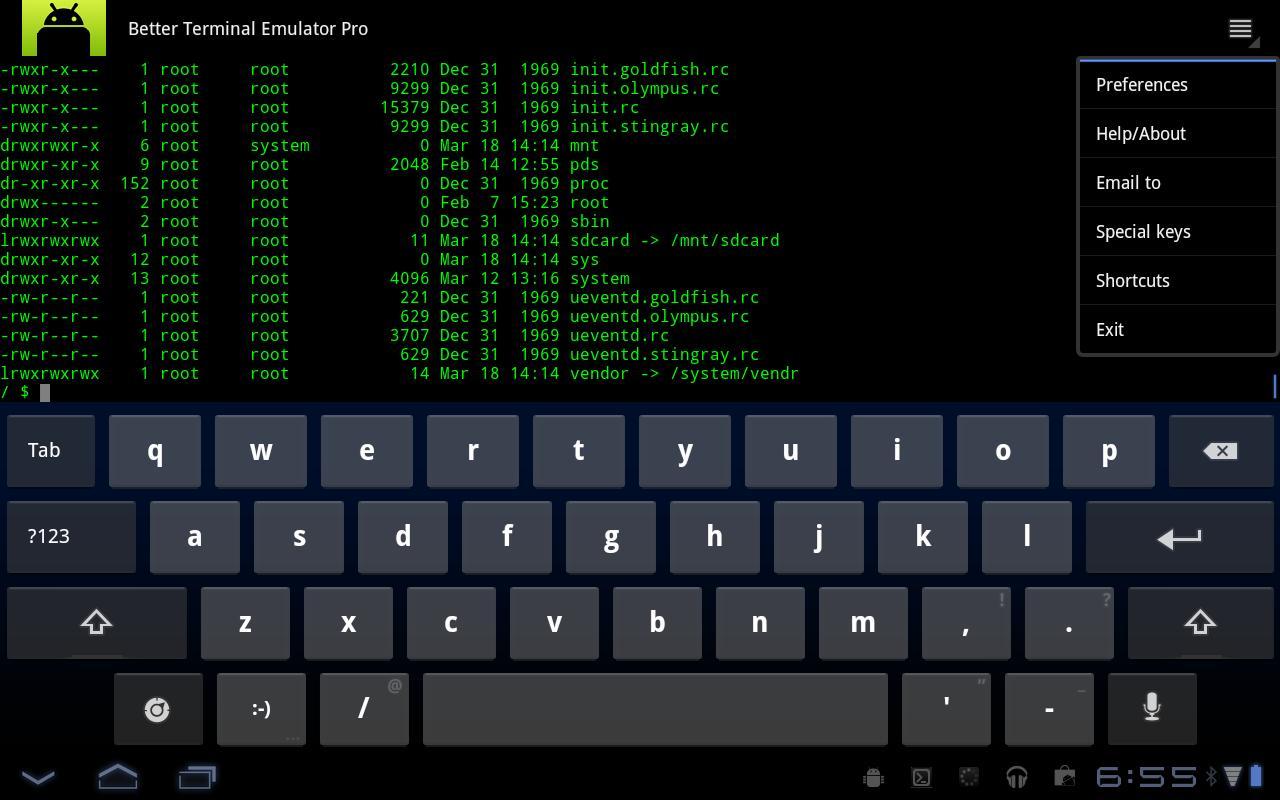 Android Terminal Kullanma