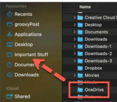 Mac'te OneDrive'ı Favorilere Nasıl Eklersiniz