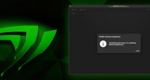 Nvidia GeForce Experience uygulamasının yeniden başlatma sorununu gösteren bir ekran görüntüsü.