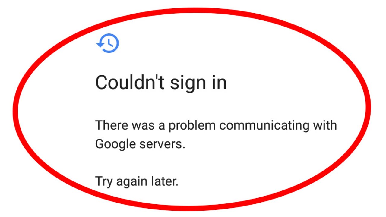 Google'da Oturumunuz Açılamadı Hatası