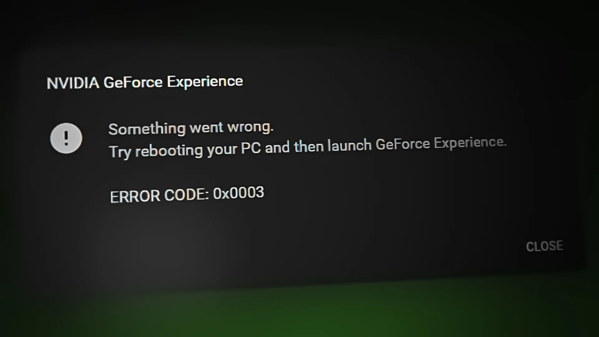 Nvidia GeForce Experience Yeniden Başlatma Sorunu