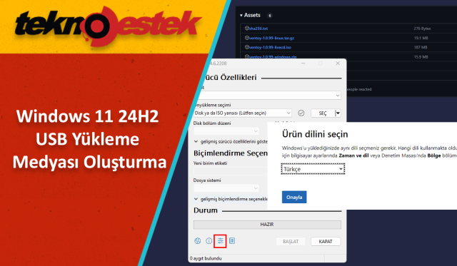 Windows 11 24H2 USB Yükleme