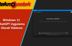 ChatGPT Uygulama Olarak Yükleme