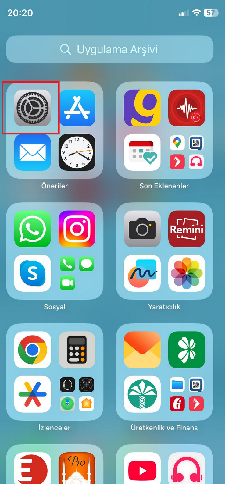 iPhone da karışık duvar kağıdı oluşturma