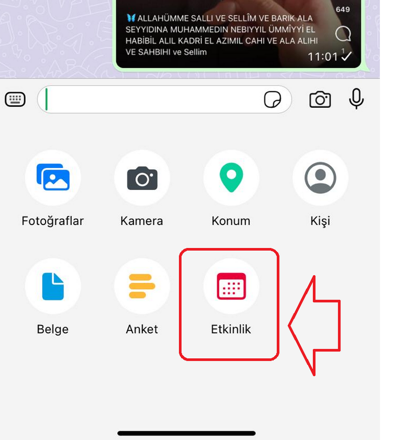 WhatsApp gruplarında etkinlik