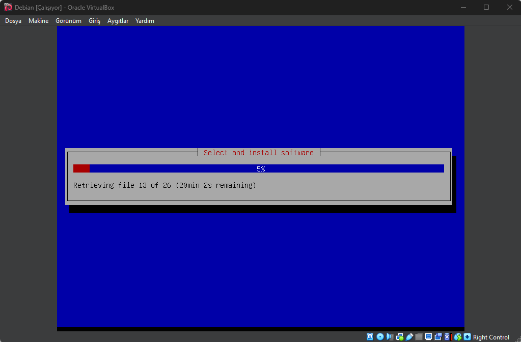 Virtualbox Debian Kurulumu