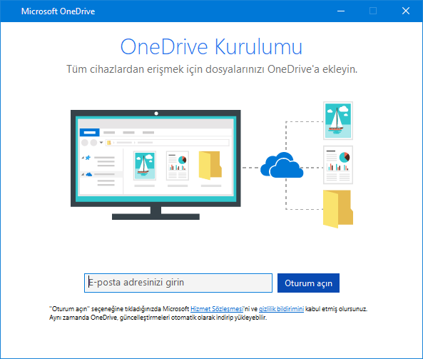 OneDrive'da Oturum Açma