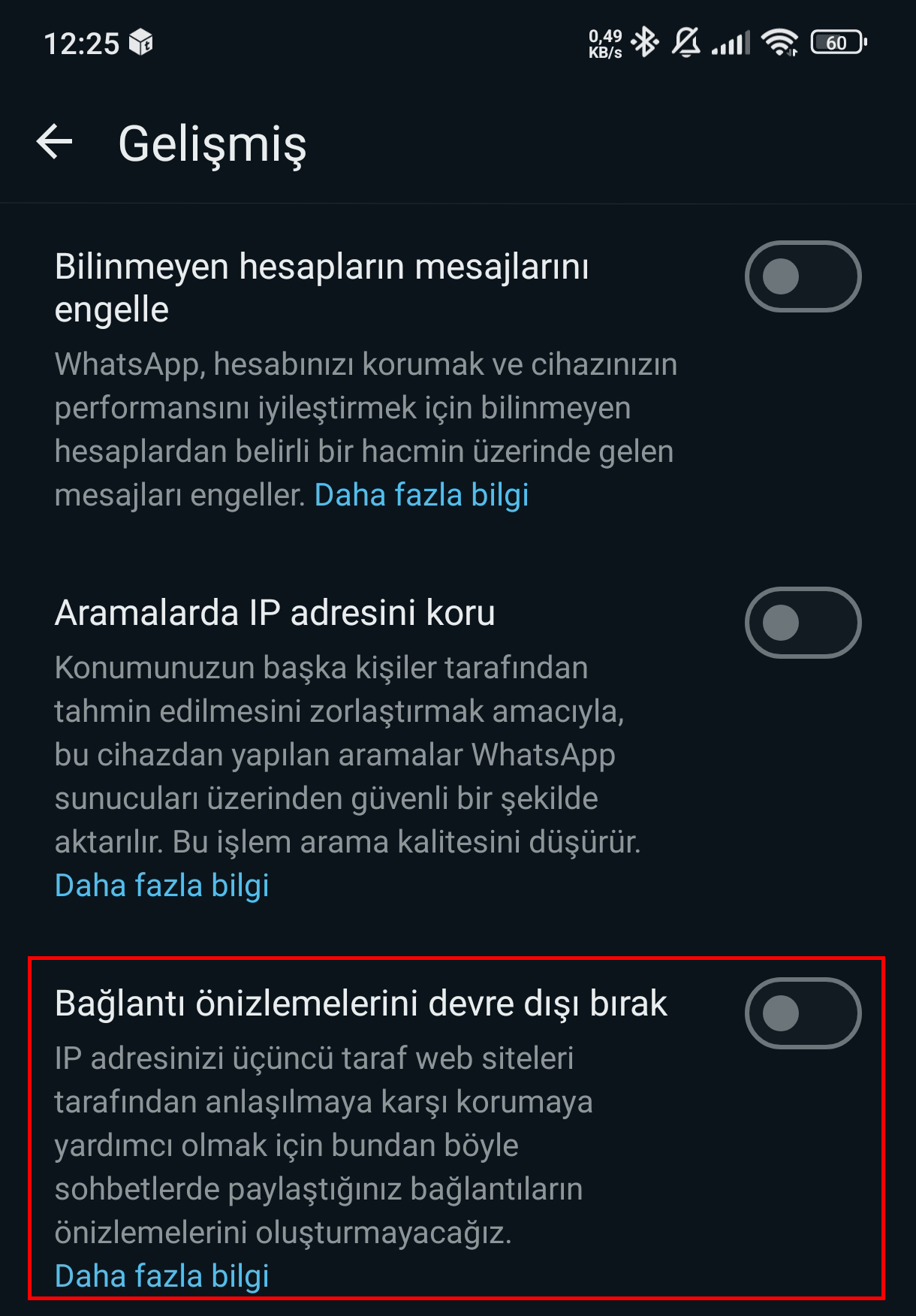 WhatsApp Bağlantı Önizlemesi Gösterilmiyor