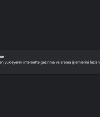 Chrome Sayfaları Önceden Yükleme Devre Dışı veya Silik