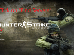 Counter-Strike Source sunucu kurulum ekranı ve oyun içi görüntüler.