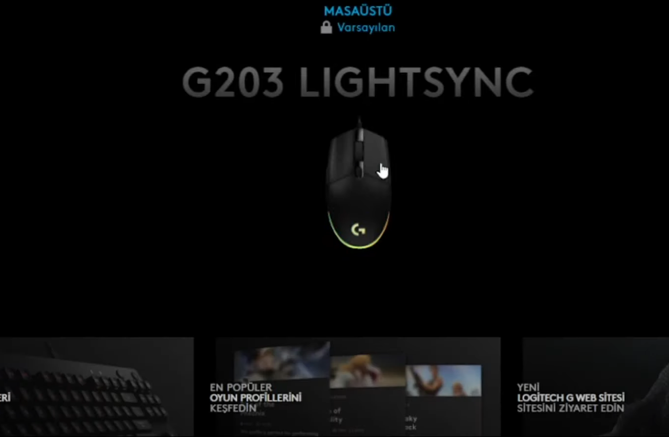 Logitech G203 Makro ayarlama