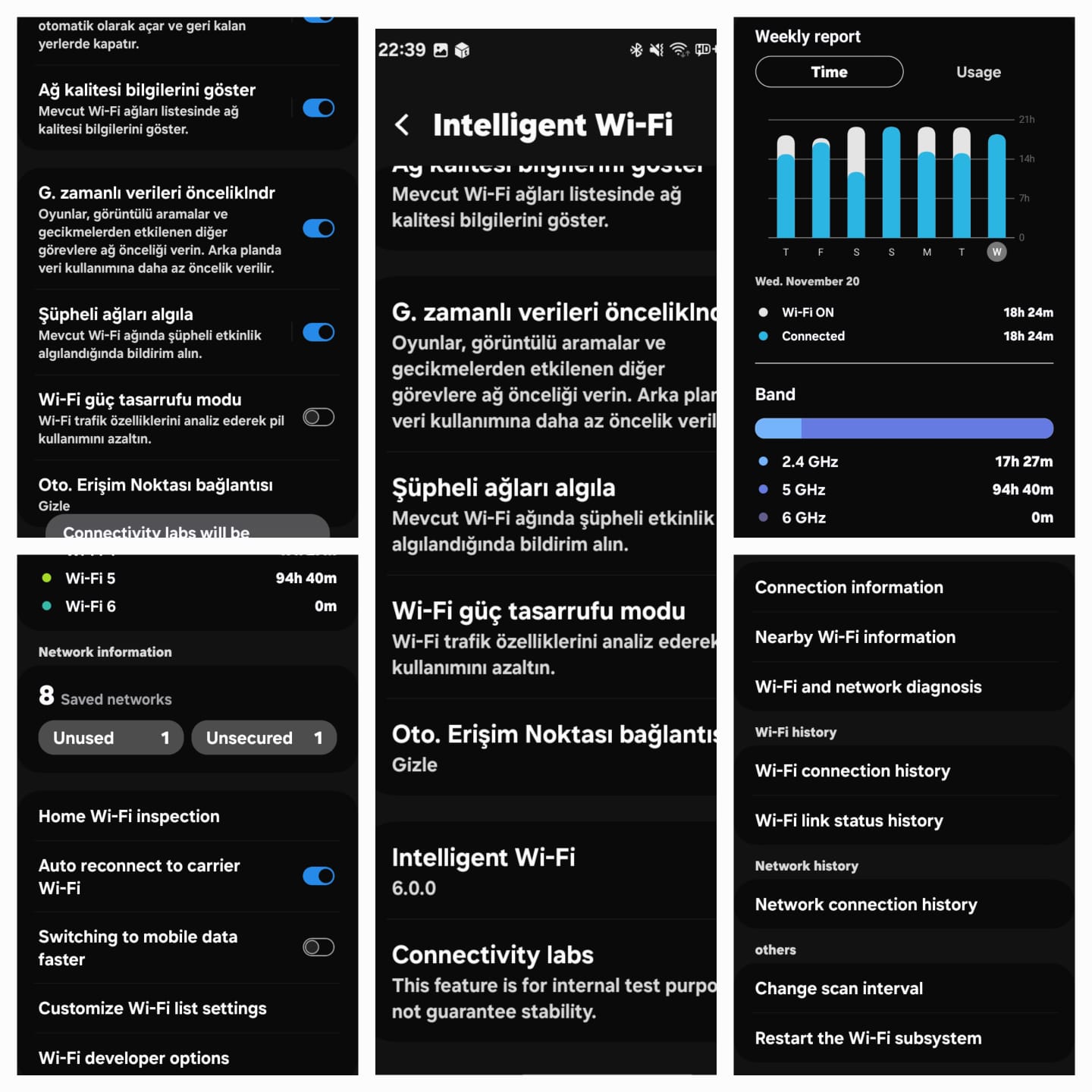 Samsung'da Gizli Wi-Fi Özellikleri Açma