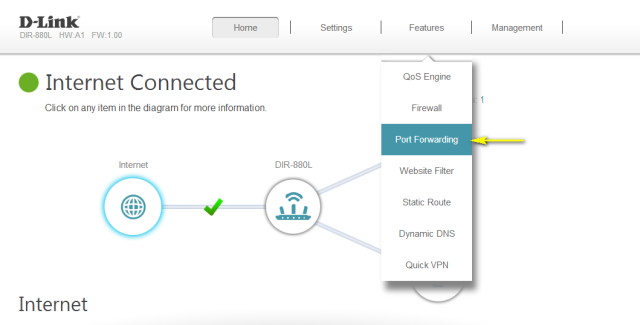 Superonline port yönlendirme işlemi yapılan bir ağ ayarları ekranı.