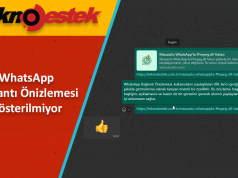 WhatsApp Bağlantı Önizlemesi Gösterilmiyor