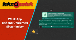 WhatsApp Bağlantı Önizlemesi Gösterilmiyor