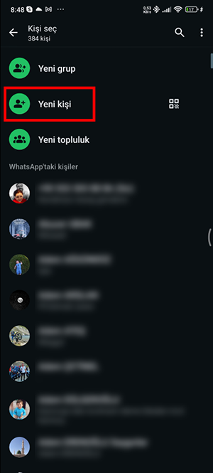 Kısaca WhatsApp Kişi Ekleme Nasıl Yapılır