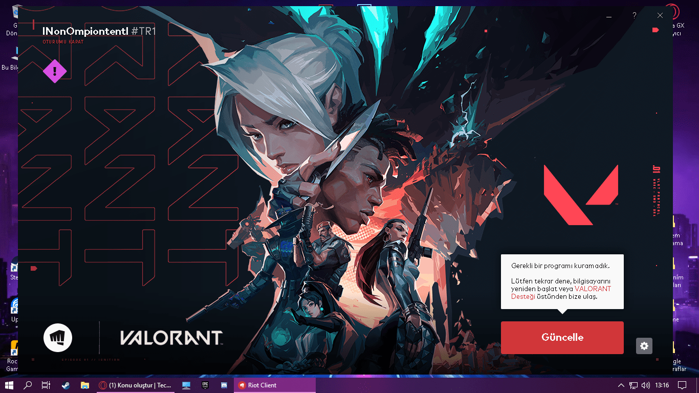 Valorantin acilmamasi veya baslatilmamasi sorununu nasil cozebilirim - Valorant'ın açılmaması veya başlatılmaması sorununu nasıl çözebilirim