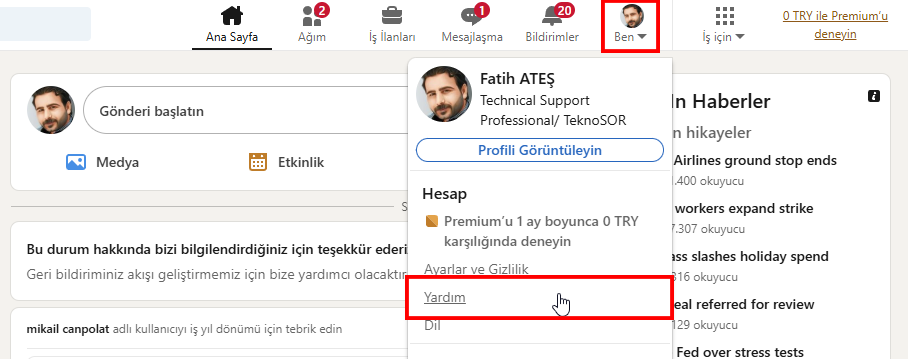 LinkedIn Müşteri Hizmetleri Telefon Numarası