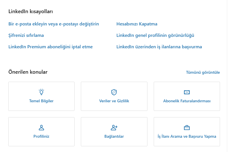 LinkedIn Müşteri Hizmetleri Telefon Numarası