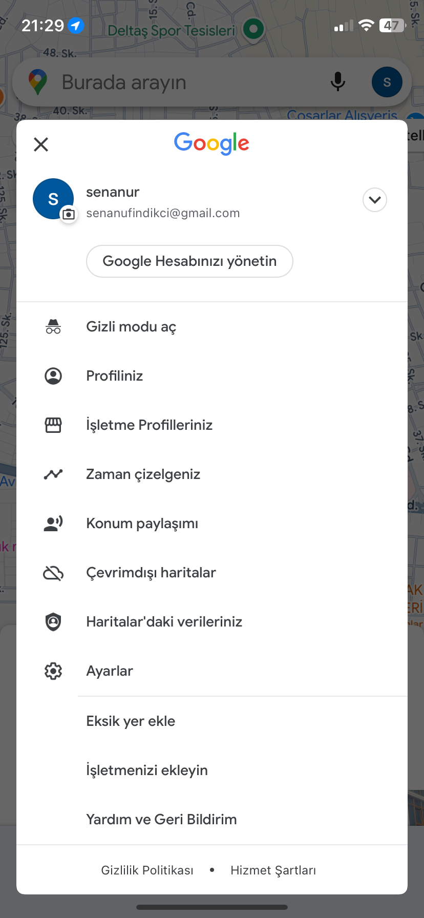 haritalardaki veriler haritalardaki veriler