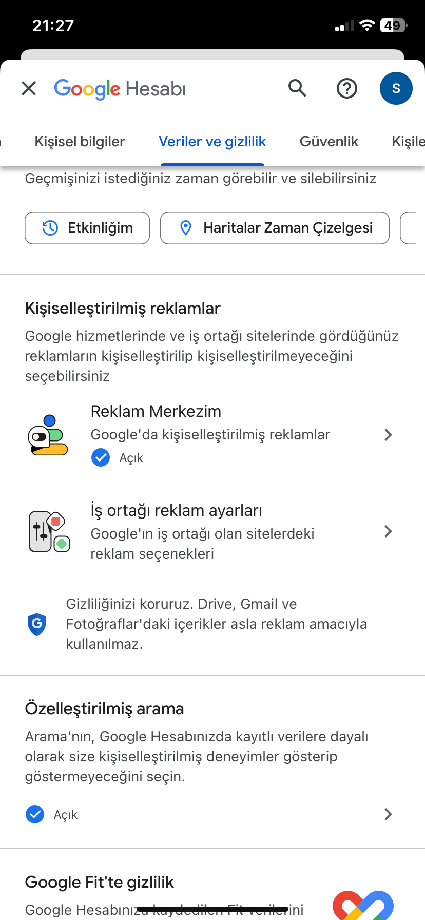 veriler ve gizlilik veriler ve gizlilik